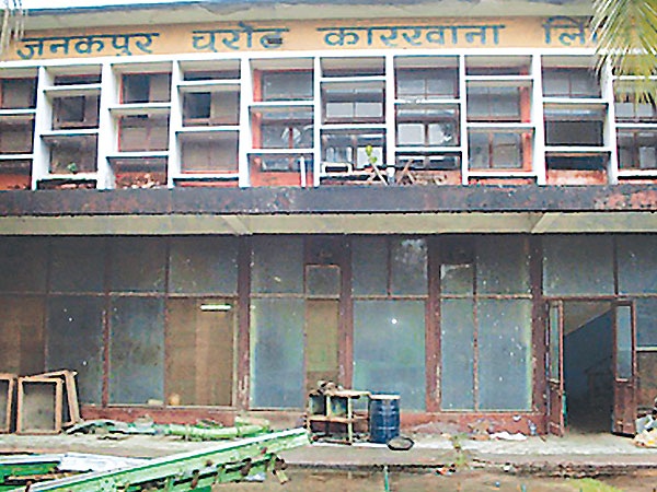 जनकपुर चुरोट कारखानाको गोदाममा लाखौँको सुर्ती सड्दै 