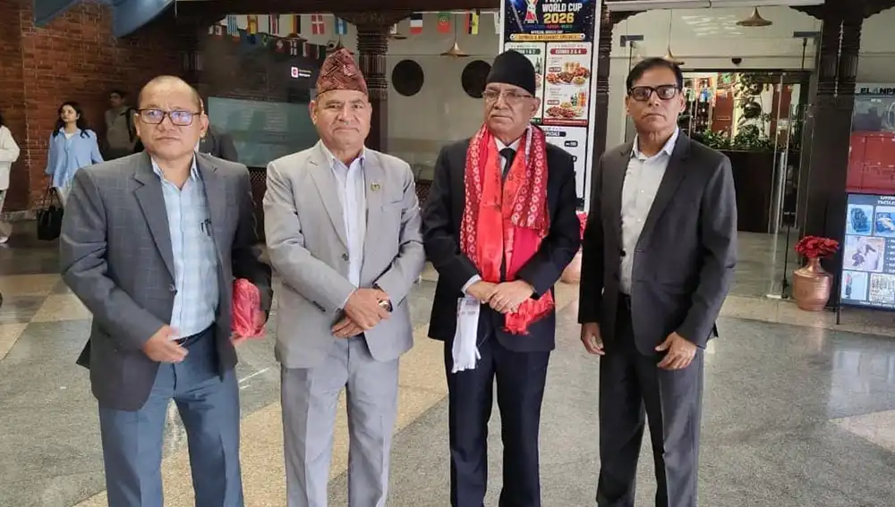 श्रीलङ्का भ्रमण सम्पन्न गरी प्रचण्ड स्वदेश फर्किए